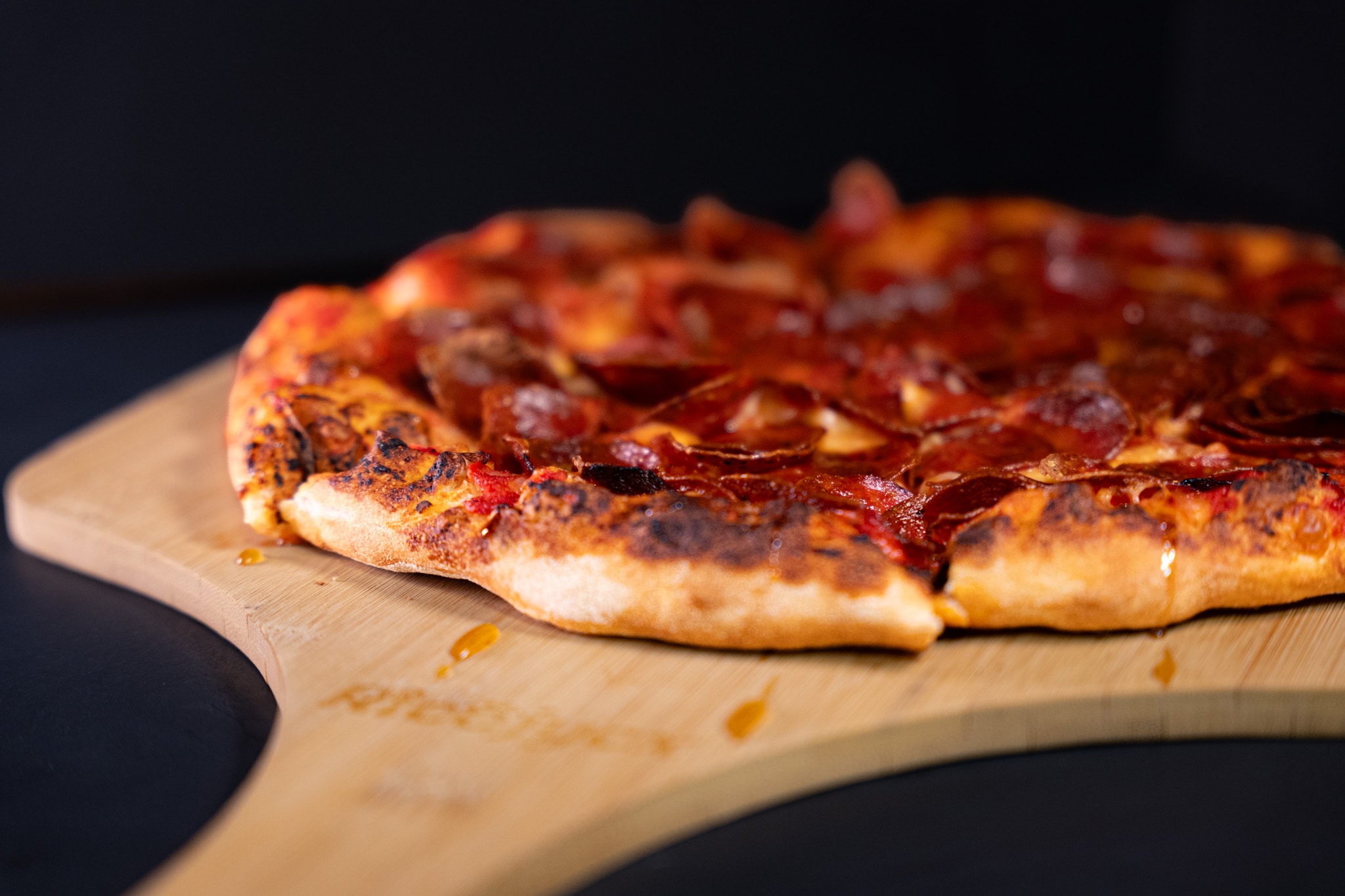 Pizza served at The Lodge Bar & Grill