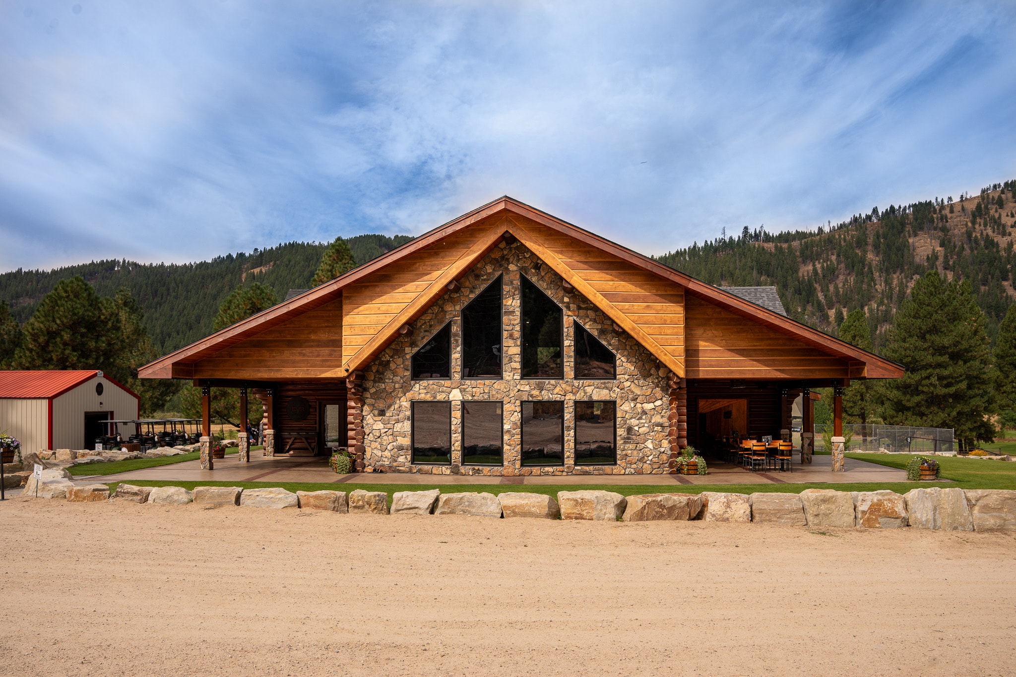Front exterior of The Lodge at Elk Valley Resort