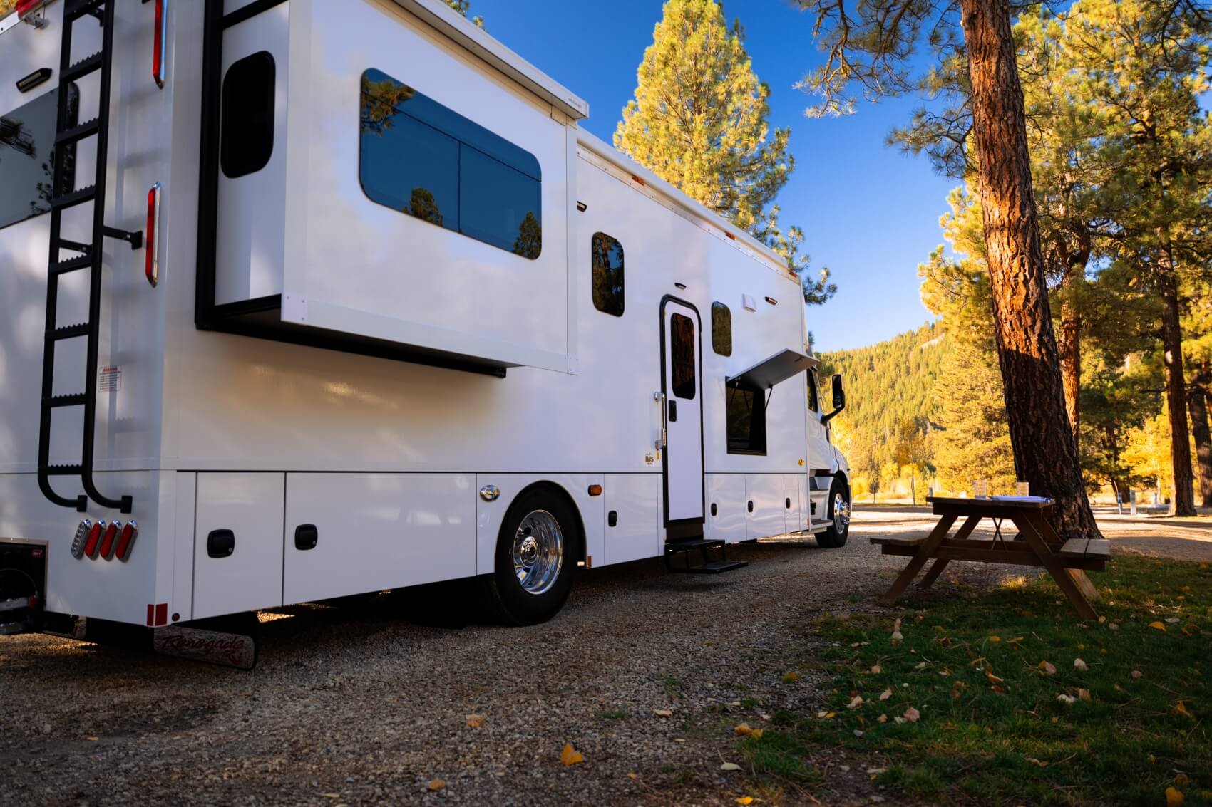 Mountain view campsite