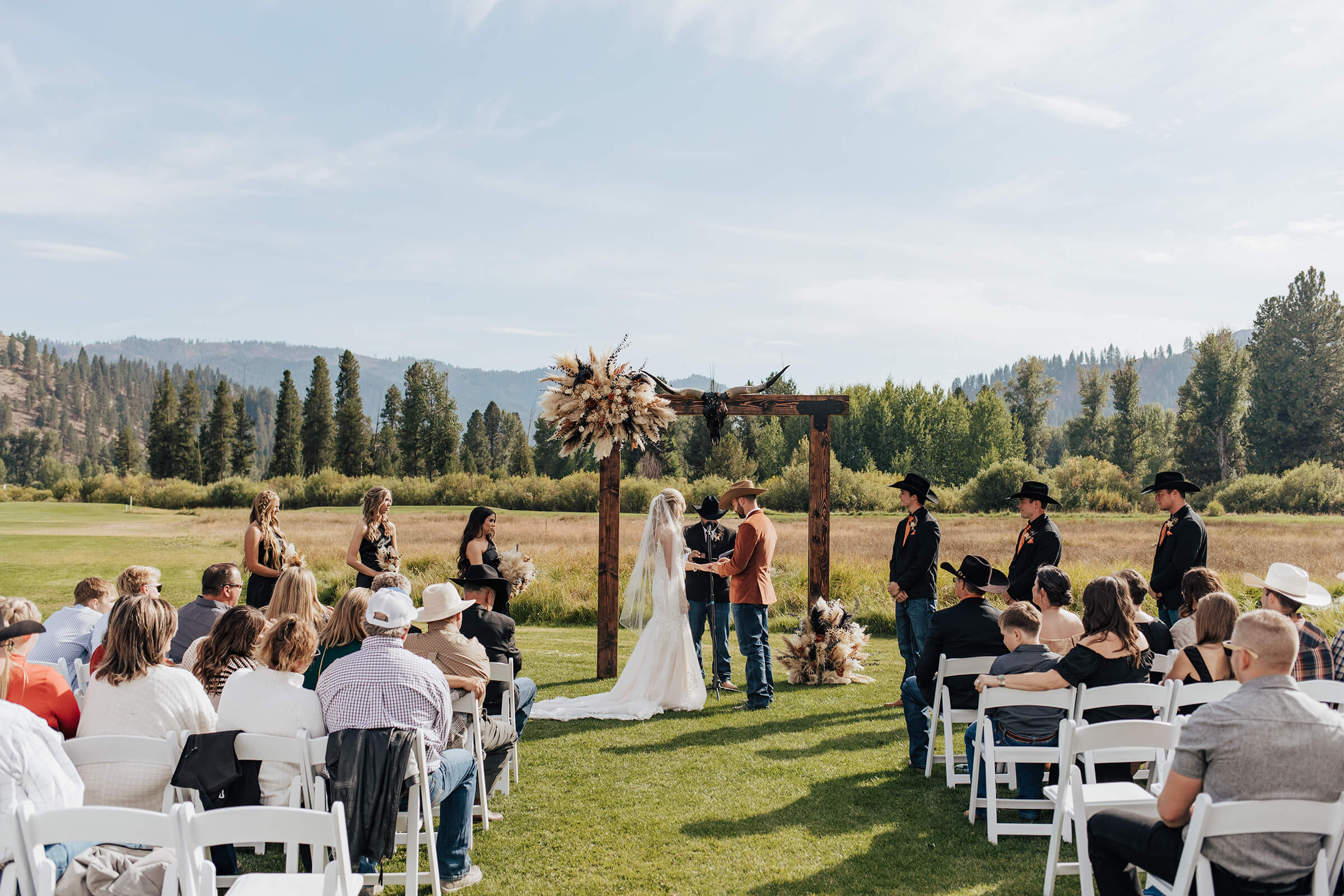 Couple walking at golden hour
